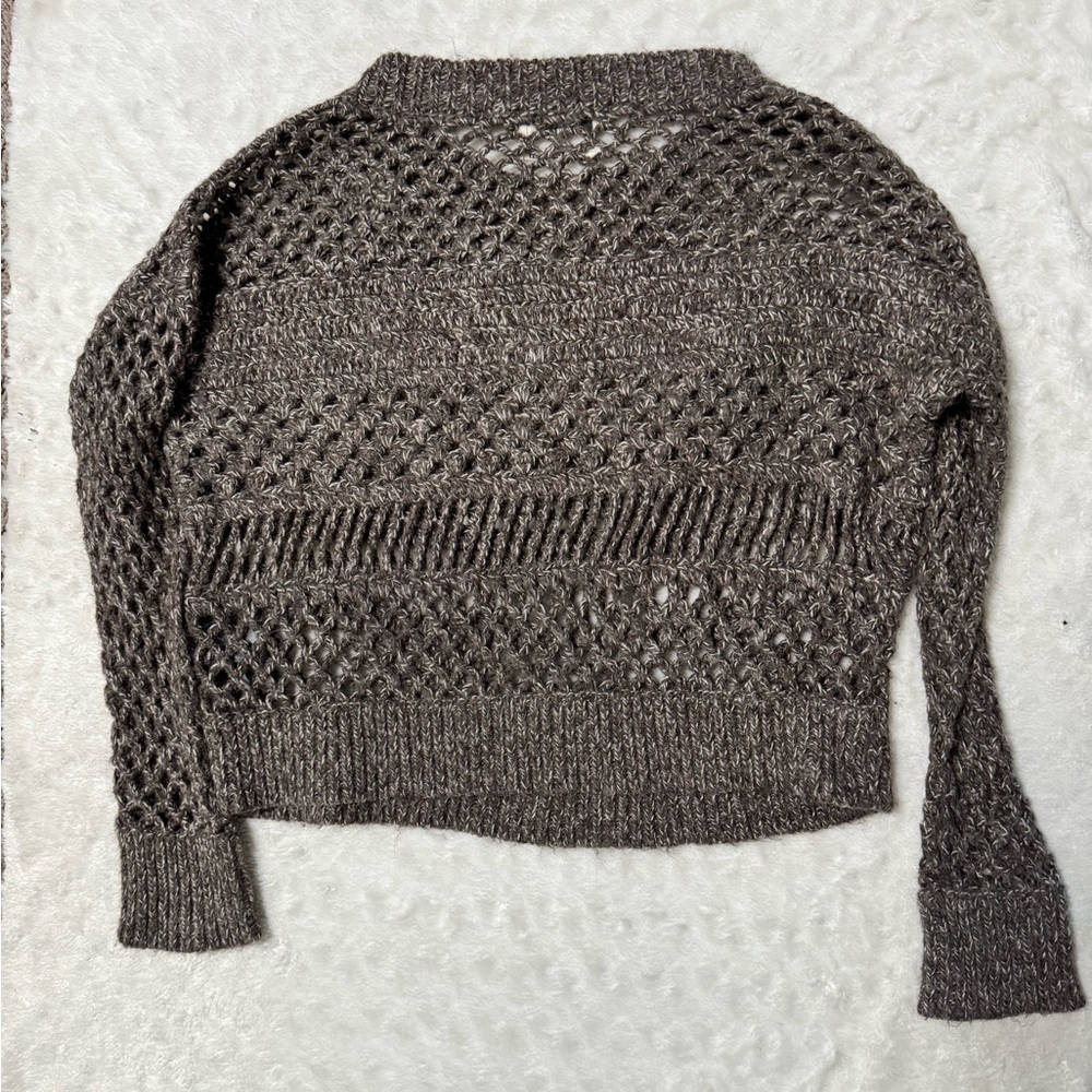 ALL SAINTS Women's Open Knit Wool Alpaca Sweater - Picture 2 of 6
